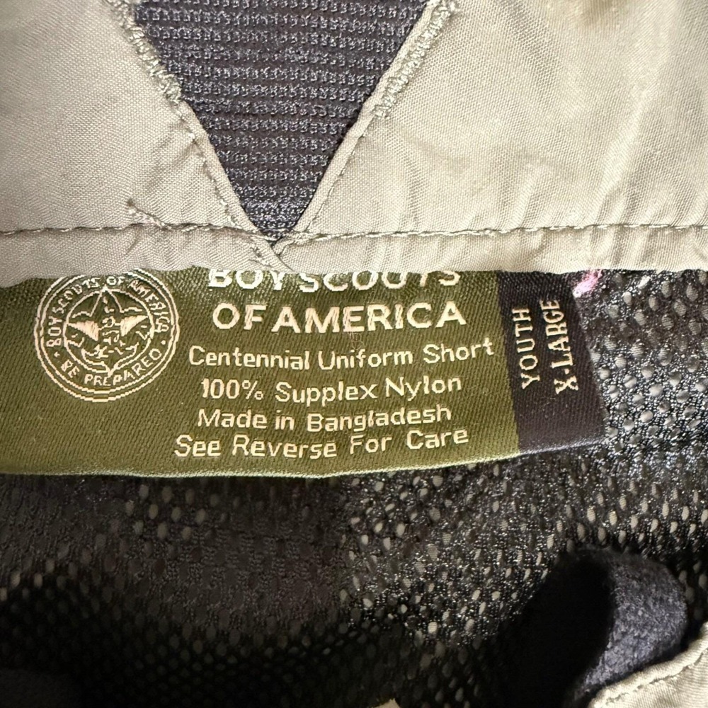 Scouting America Uniform Shorts Youth XL Green Boy Scouts Outdoor Utility Hiking - Picture 3 of 8